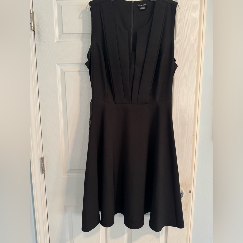 City Chic Elegant Black Mini Dress